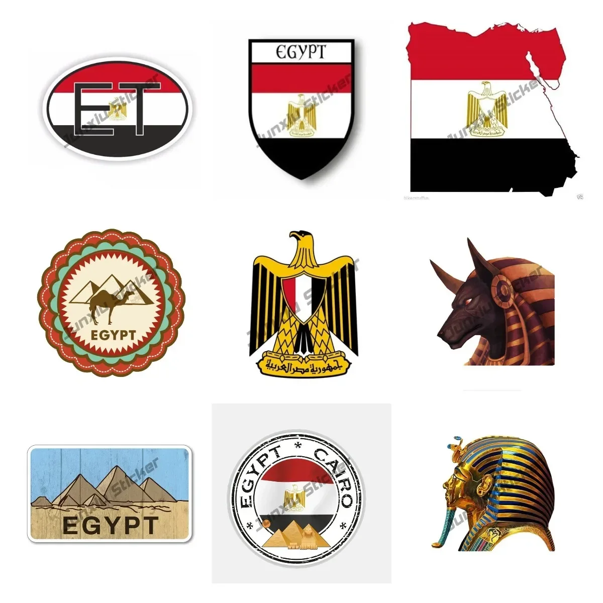 Laptop Accessories Egypt - 이집트 국기 데칼 스티커, 이집트 여행