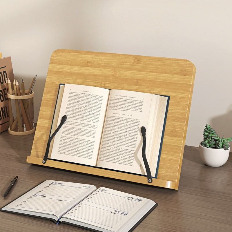Laptop Ergonomic Accessories - 나무 독서대, 다기능 노트북 거치대, 8단계