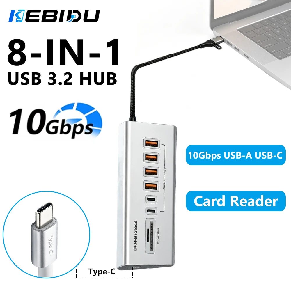Mac Laptop Accessories - KEBIDUMEI 10Gbps USB 3.2 GEN 2