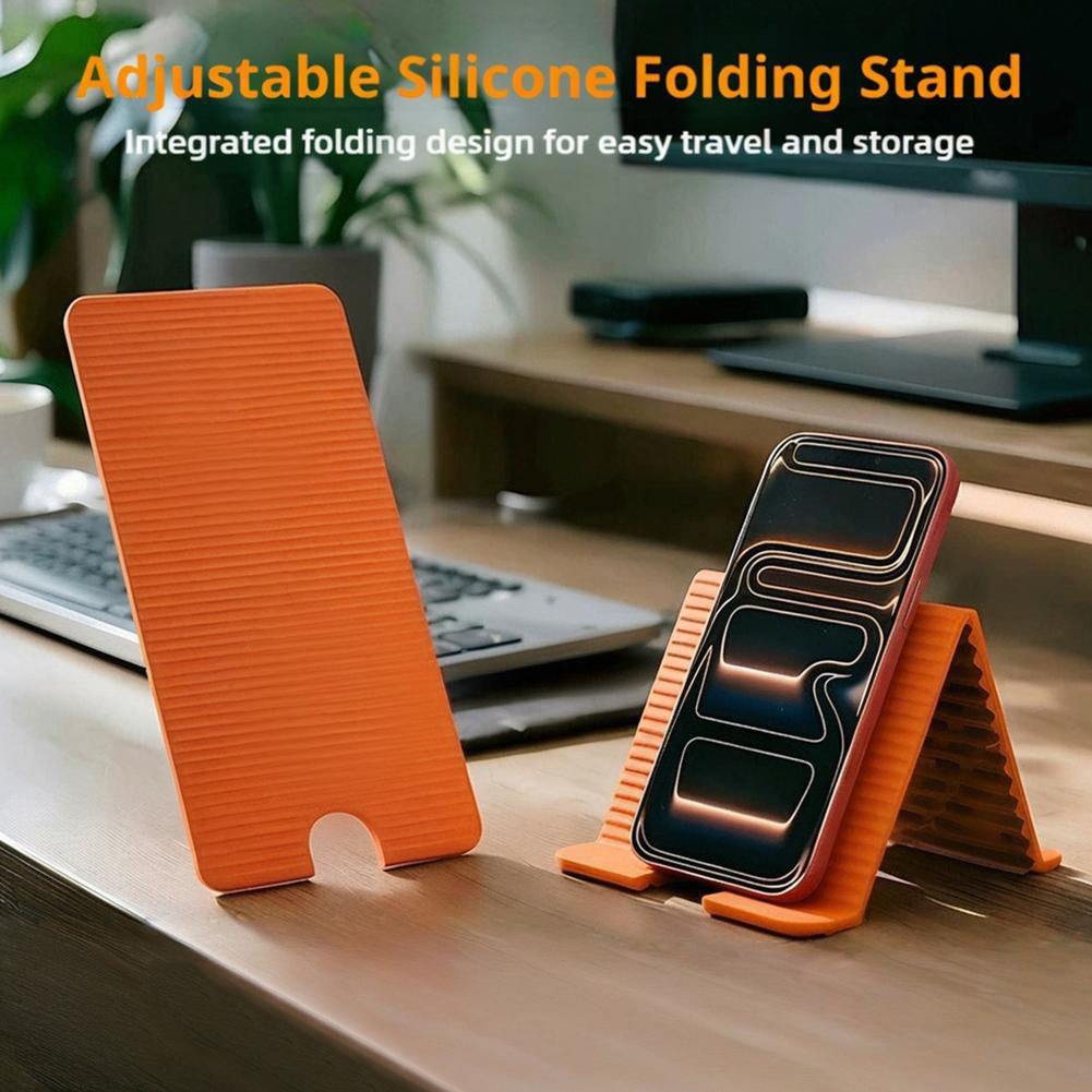 Laptop Ergonomic Accessories - 유연한 접이식 실리콘 휴대폰 거치대 (아이폰,