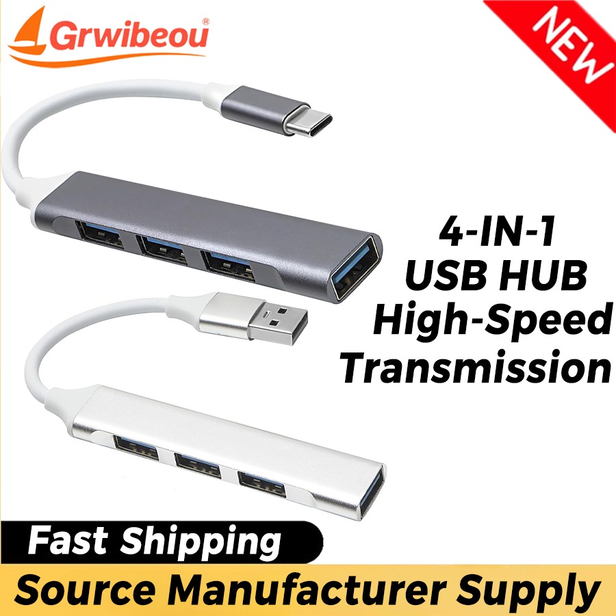 Mac Laptop Accessories - 4 in 1 USB 허브 USB-C