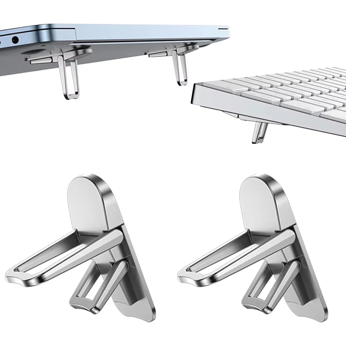 Laptop Ergonomic Accessories - 미니 휴대용 다리형 노트북 스탠드 홀더