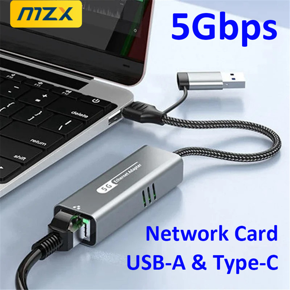 Laptop Accessories For Programmers - MZX 5000Mbps 5G 네트워크 카드 USB