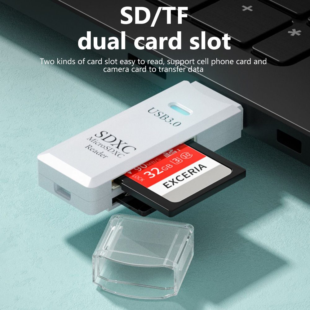 2 in 1 USB 3.0 카드 리더기 마이크로 TF  - Laptop Accessories For Programmers 리뷰 및 가격