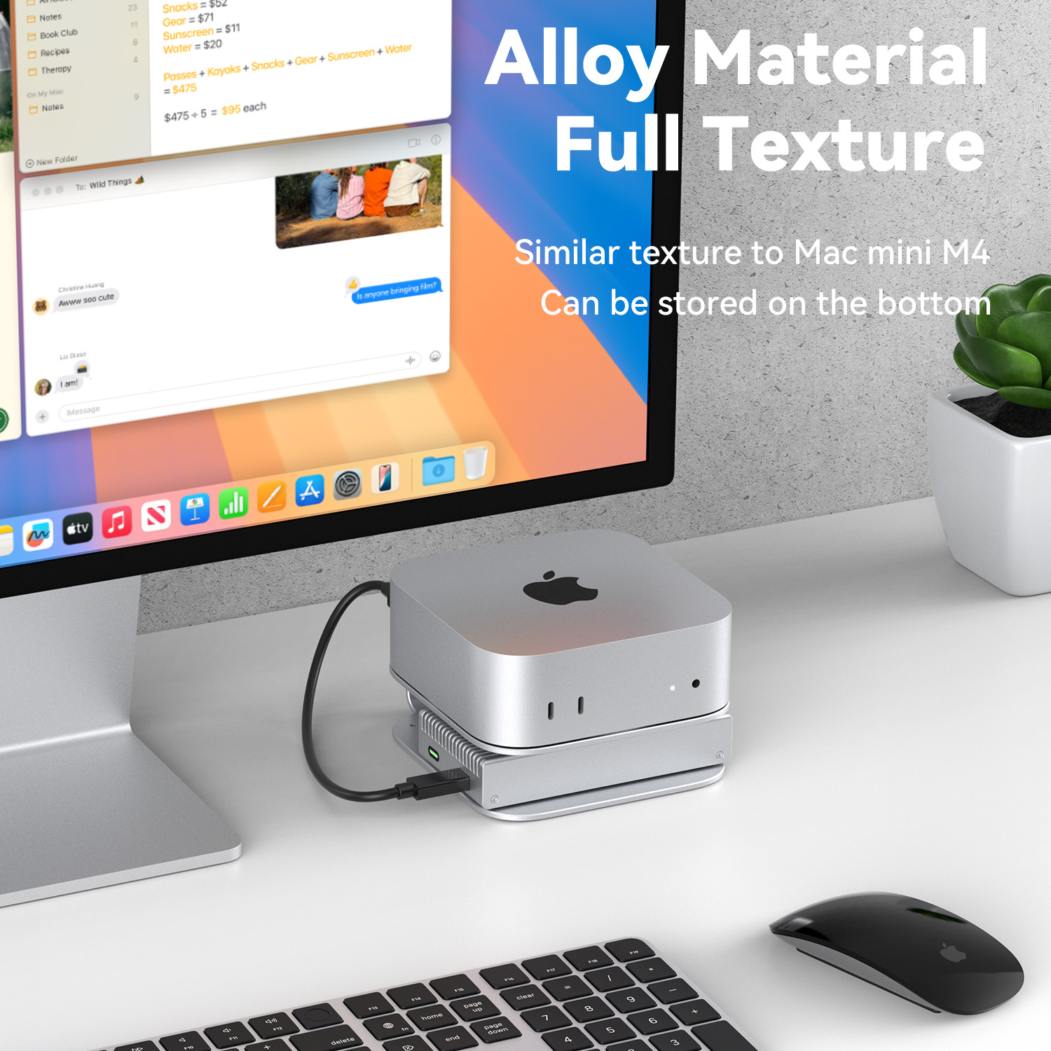 Colorii Mac Mini M4/M4 Pro용 데스 - Mac Laptop Accessories 리뷰 및 가격