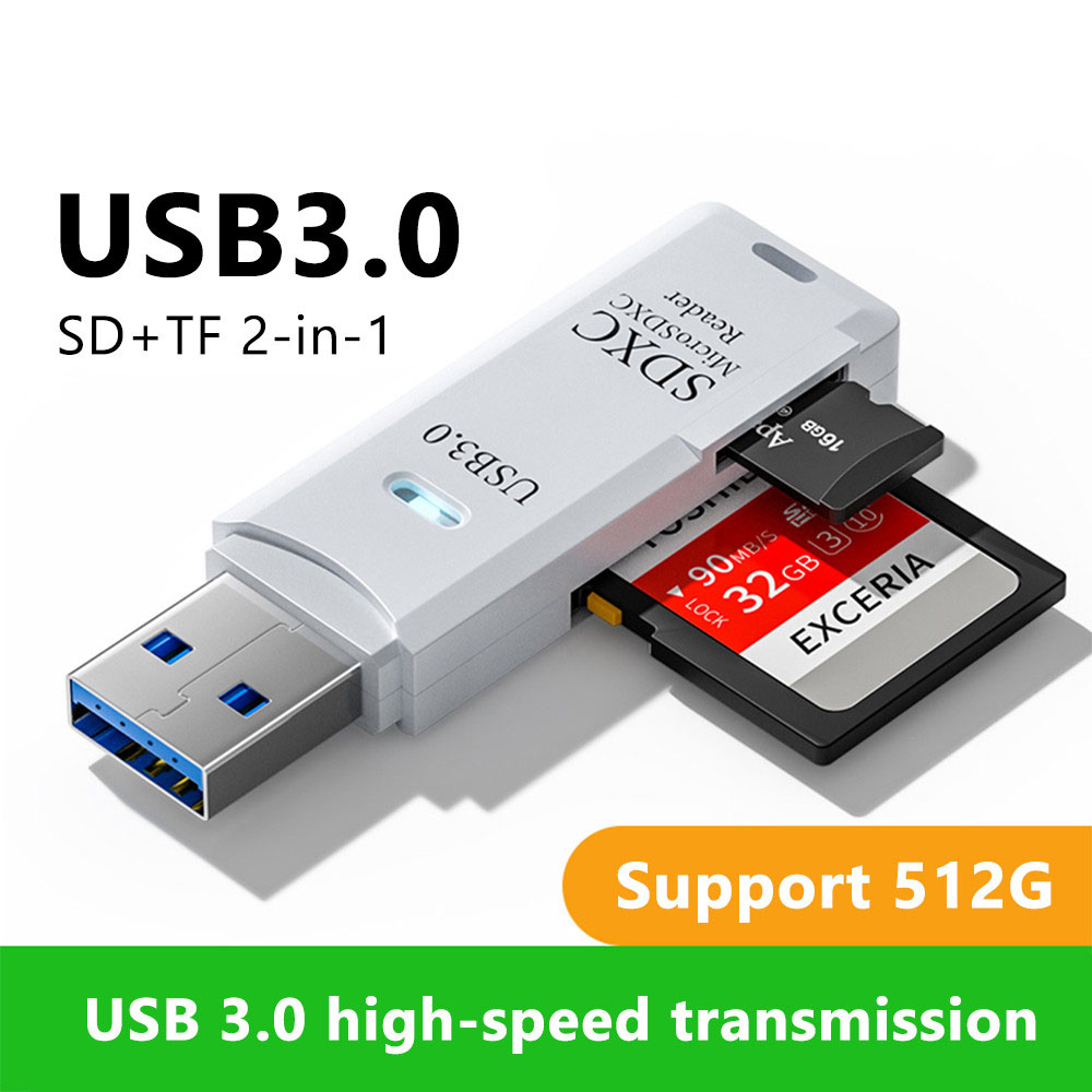 2 in 1 USB 3.0 카드 리더 마이크로 TF S - Laptop Accessories For Programmers 리뷰 및 가격