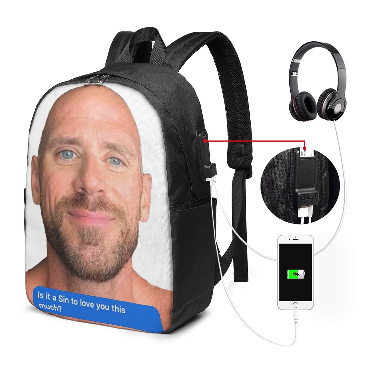 Johnny Sins Flirty Text Bubble - Laptop Original Accessories 리뷰 및 가격