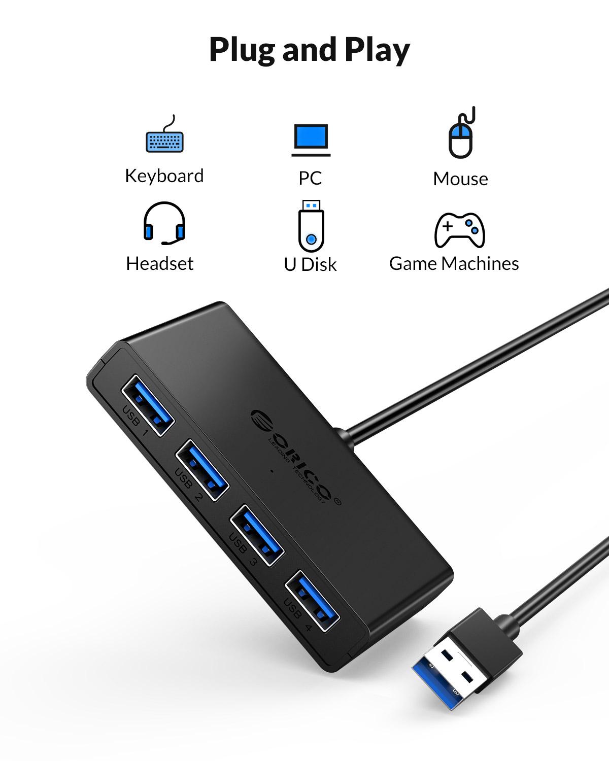 ORICO 허브 USB 4 포트 멀티 USB 3.0 허 - Mac Laptop Accessories 리뷰 및 가격