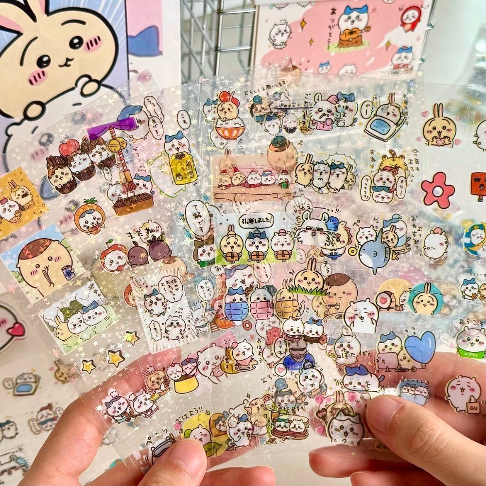 30Pcs Chiikawa 레이저 스티커 만화 방수 스 - Laptop Accessories Parts 리뷰 및 가격