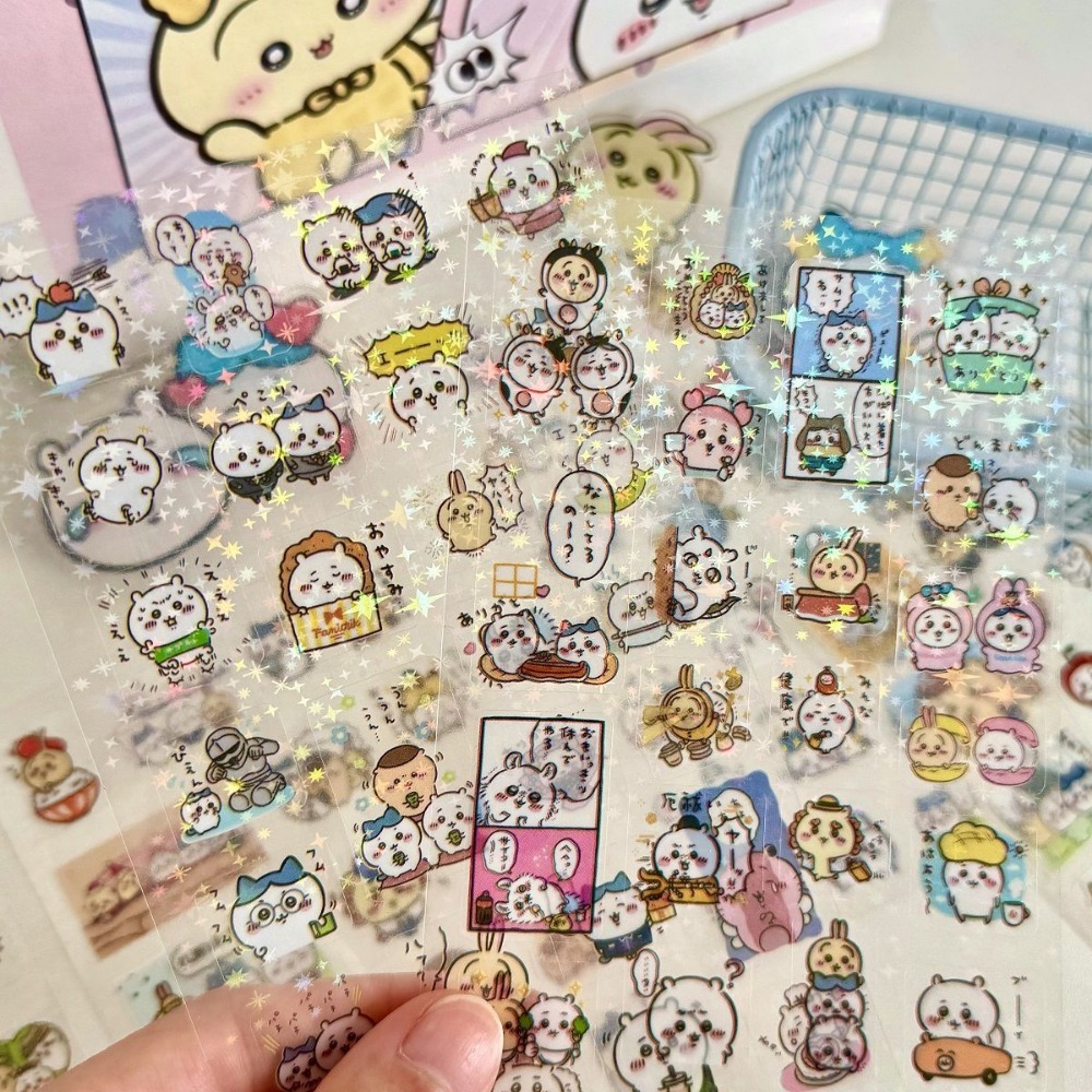 30Pcs Chiikawa 레이저 스티커 만화 방수 스 - Laptop Accessories Parts 리뷰 및 가격