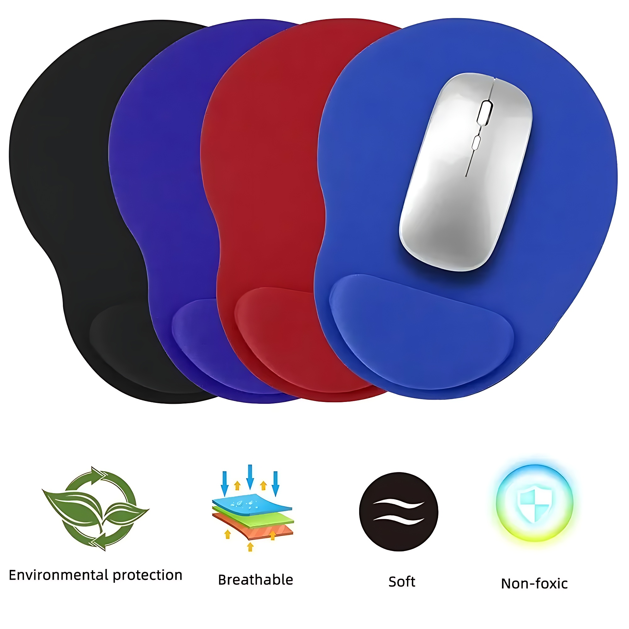 인체 공학적 손목 받침대 마우스 패드 편안한 손목 지원 - Laptop Ergonomic Accessories 리뷰 및 가격