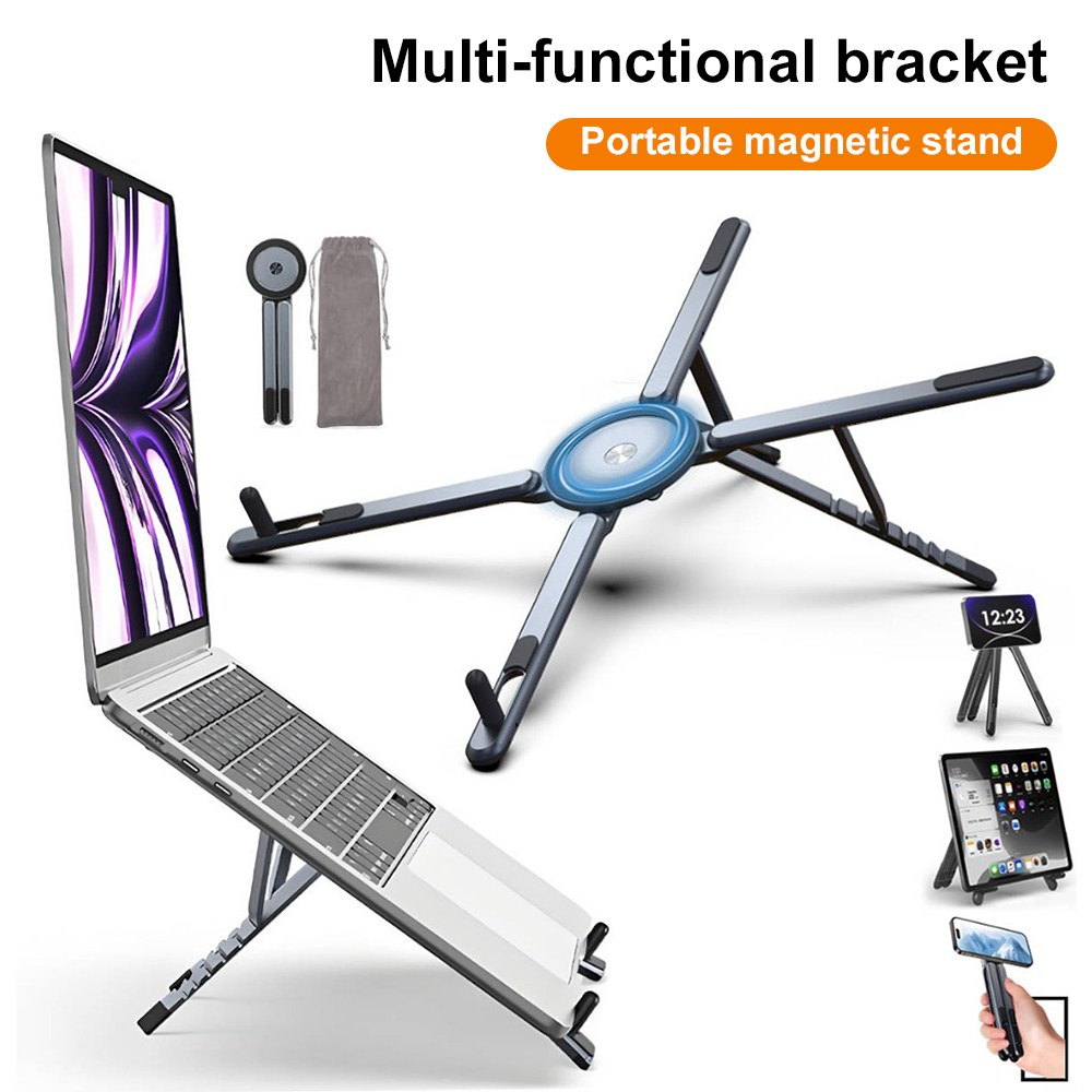 휴대용 자석식 휴대폰 거치대 & 셀카봉 3-in-1 접 - Laptop Ergonomic Accessories 리뷰 및 가격